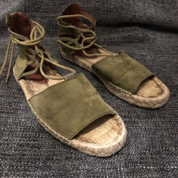 H&M Shoes - ‼️Olive green espadrilles